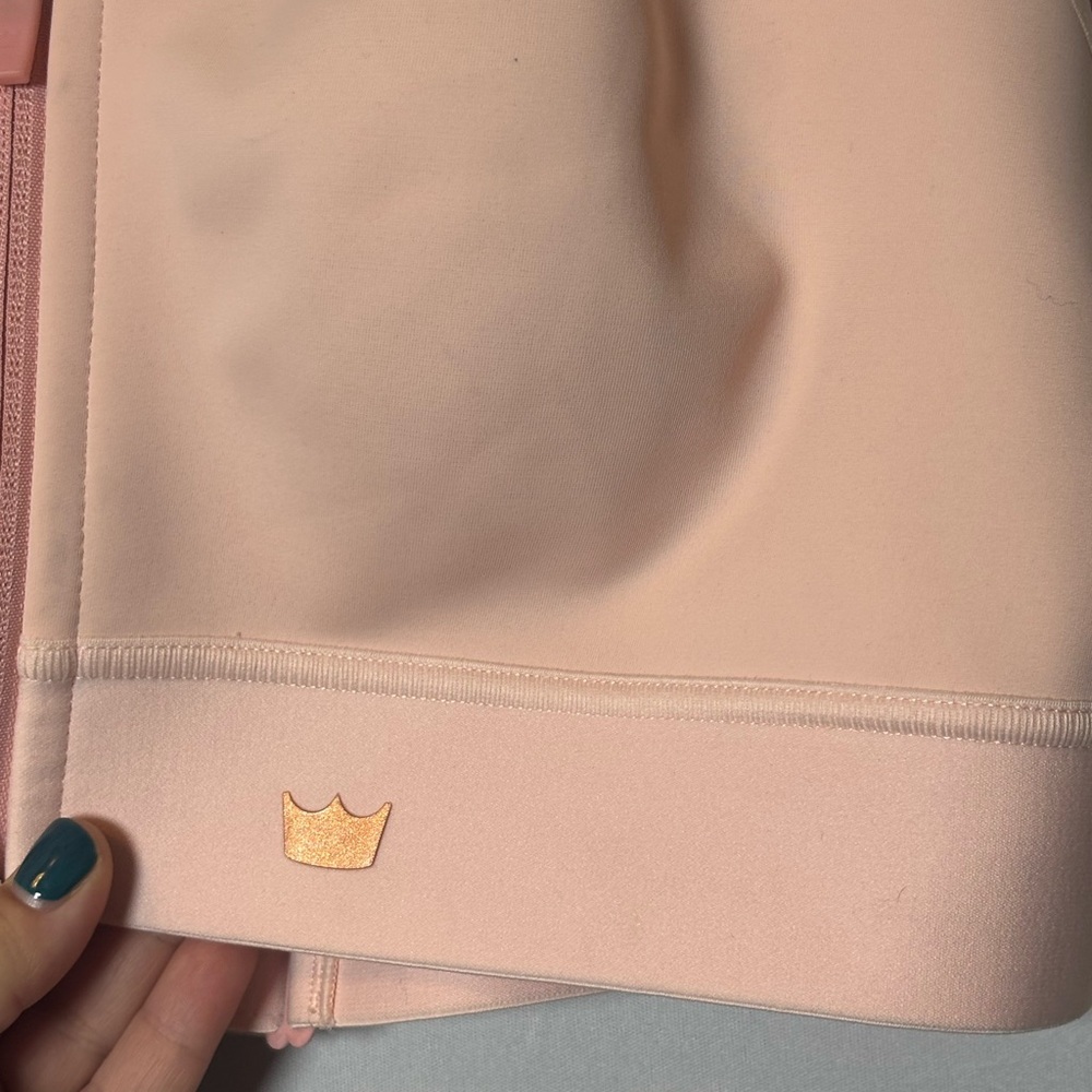 SHEFIT Flex Sports Bra Medium Support Pink/Gold Size 4 Luxe - Picture 6 of 8